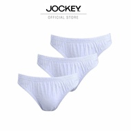 JOCKEY UNDERWEAR กางเกงในชาย ELANCE BIKINI X3 รุ่น KU 6099 BIKINI สีขาว (แพ็ค 3 ชิ้น)