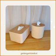 Bamboo'ET@Tissue:Py(Holder-ZMinimalistBWoodenRLidcRectangularRTissueDAHolder Round Tissue Holder