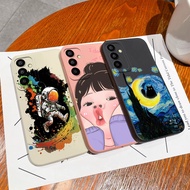 Cases For Samsung Galaxy F15 M15 M55 C55 Lovely Astronaut Cat Girl Camera Protection Durable Shockpr