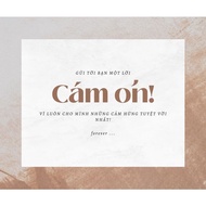 Single-sided printed card size 7x9 cm with custom content according to special occasions of the year