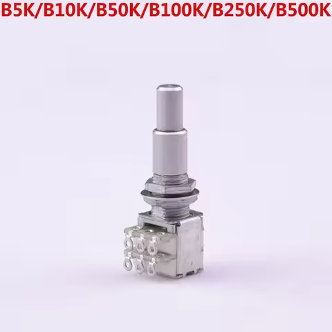 New - 1 Piece GuitarFamily B5K/B10K/B50K/B100K/B250K/B500K Stacked Dual Concentric Potentiometer(POT