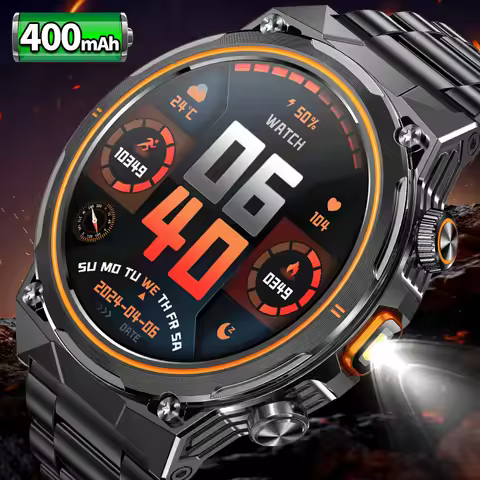 LIGE Steel 1.46inch Bluetooth Call Smart Watch Men Heart Rate Waterproof Outdoor Sports Watches with
