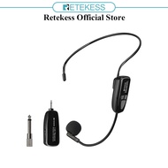 RETEKESS TT123 Head Mounted Wireless Microphone Transmitter With Receiver For Loudspeaker Teaching M