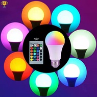 LED remote control color changing bulb light aluminum colorful color light bulb E27 screw mouth net red atmosphere light YD