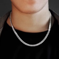 正品Pt950铂金项链男女老板链18K白金项链莫桑钻石锁骨项链男友礼Genuine Pt950 Platinum Necklace for Men and Women Bosskhdjd557.my
