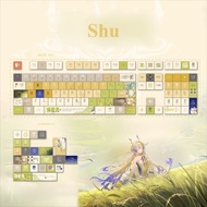 Shu Keycaps 120 Keys Cherry / MOA Profile PBT Wooting Aula F75 Mechanical Keycap Dye Sublimation Per