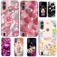 For Motorola Moto E6S E6i Case Phone Cover Protective Soft Silicone Black Tpu Case Shockproof phone 