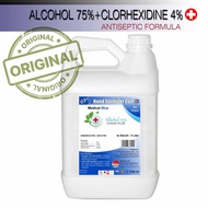 Hand Sanitizer 5 Liter handrub alkohol 70% plus Chlorhexidine 4% LTI224