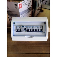 DB set 10way c/w 63a 2p elcb c/w 63a 2p mcb c/w 1p mcb *6 c/w mcb bar (db completer set) gls elcb / 