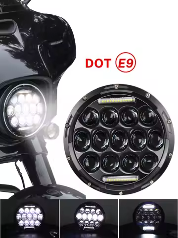 Motorcycle Headlight 7 inch LED For Harley Touring Ultra Classic Electra Street Glide Road King Yama