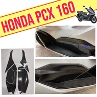 Pcx160 กันรอยข้างพักเท้าใหญ่ (2ฝั่ง) ชุดสติ๊กเกอร์เคฟล่า Pcx 2021-2024