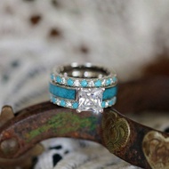 Engagement ring Bohemian ring diamond ring