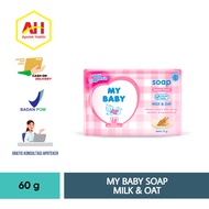 My Baby Soap Sweet Floral Milk & Oat 60 gr My Baby Sabun Batang My bebi Sabun Batang ping