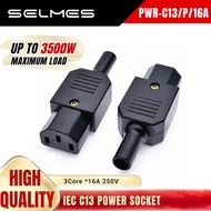 IEC C13 AC POWER PLUG 16A 250V Electrical Power Cable Cord Connector