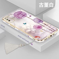 For OPPO F5 OPPO F7 OPPO F9 OPPO F9Pro OPPO F1S/A59 OPPO F11 OPPO F11pro OPPO A53/A32 Dandelion electroplated silicone straight edge shockproof phone case