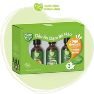 Set dầu ăn dặm Mămmy cho bé từ 6 tháng - 3 chai x30ml - dầu cá hồi hạt lanh olive