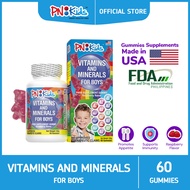 PNKids  Vitamins for Kids 30 pcs and 60 pcs Gummies Vitamins and Minerals for Kids Boys and Girls Ra