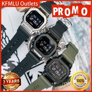 Original G SHOCK GM-5600 Series Jam tangan lelaki Stainless Steel Black, Silver Black Army Green Men