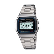 ♟Casio Standard Digital Silver Stainless Steel Band Watch A158WA-1D A158WA-1 (casio watch)
