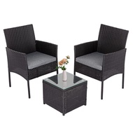 Furniture Set Outdoor Leisure Rattan Garden Furniture Table and Chairs Rattan Park Rattan Chair Furn