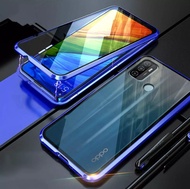 Case Oppo A53 Magnetic Double Sided Depan Belakang Luxury Hardcase