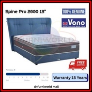 Vono SpinePro 2000 Mattress 13 Inches Tilam 15 Years Warranty Spine Pro