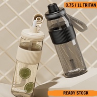 1 Litre Water Bottle Leakproof Tritan Bpa Free Water Bottle Up To 90 ° C Water Drinking Bottle