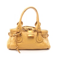 【มือสอง】 กระเป๋าถือ クロエ Chloe รุ่น Paddington 6ESA02 สีน้ำตาลเหลือง หนังแท้ Paddington สำหรับผู้หญิง