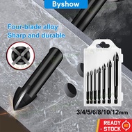 [Byshow] 7 in 1 Carbide Glass Tile Drill tile mosaic Bit Set Ceramic Wall Plastic Wood concrete Hole