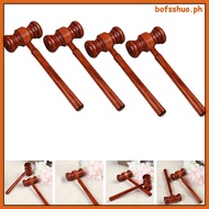 4pcs Novelty Courtroom Gavel Auction Hammers Prop Educational Prop Hammer Crafts  bofsshuo