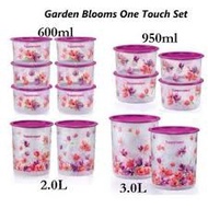 Tupperware Garden Blooms One Touch OT Air Tight Food Container/Bekas kuih raya