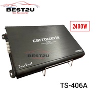 CARROZZERIA TS-406A 4CH Power Amp |  4 Channel Amplifier | 2400 Watts | Car Amplifier | Car Audio