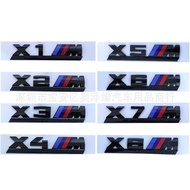 Suitable for Car M Car Logo Sticker Logo 5 Series M3 X1M X3M X5M X6 Car Sticker Rear Tail Logo Modif