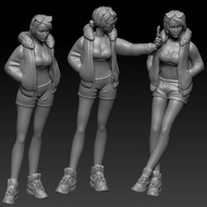 Miniature FIGURE Scale 1/64 DIORAMA DIECAST girls hype