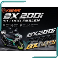 EMBLEM 3D LOGO KEEWAY BX200I BX 200I BX 200 I EMBLEM LOGO 3D ACCESSORIES ACCESSORY MODIFIED MODIFY