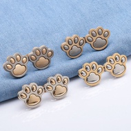 Cute Cat Paw Pants Reduction Buttons Fashion Pants Accessories