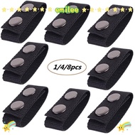 EMILEE 1/4/8Pcs Belt Keeper  Double Snaps Outdoor Nylon Strap