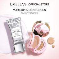 【2PCS】GMEELAN BHA Repair Cushion & GLABRIDIN Brightening Sunscreen SPF50+ Matte Makeup Longlasting H