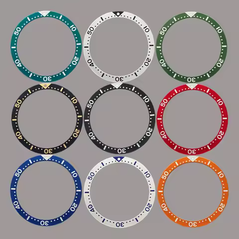 Mod 39mmx32mm Turtle Watch Bezel Insert Fit For SKX 6105 6309 Turtle Abalone Watch Case Men's Watche