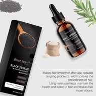 Black Sesame Rosemary Hair Serum 30ml Nourish Reduce Roots Hair Ends Care Split Smooth C9i1