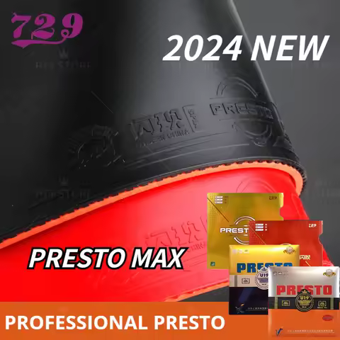 Friendship 729 PRESTO MAX Spin / Speed Table Tennis Rubber Professional Pips in Non-Sticky Ping Pong