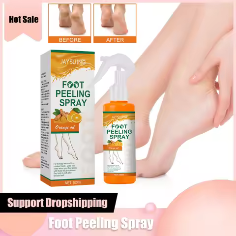 100ml Foot Peeling Spray Orange Essential Oil Exfoliating Nourish Peel Feet Calluses Dead Skin Remov
