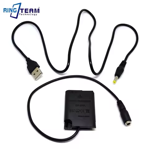 5V 2A Power Bank USB Cable + EN-EL23 Dummy Battery EH-67A EP67A DC Coupler for Nikon COOLPIX Camera 