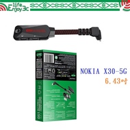 EC [3 In 1 Headphone Adapter] Plextone Suitable For NOKIA X30-5G 6.43 Inch Audio Converter
