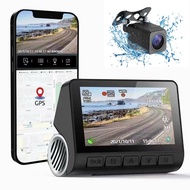 V55 4K Gps Lens Camera Car Dvr 4K Wifi With App Front And Rear Dual 2 Channel 4K Cam