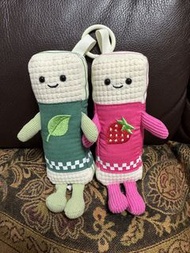 全新 嘉頓威化餅 一對餅乾cute 版毛絨公仔掛件grandpa g plushies pendant toys 朗豪坊 x 嘉頓Langham place exhibition 限量版 limite