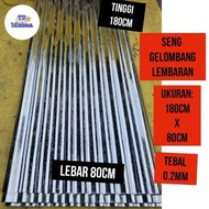 SENG GELOMBANG 180X80 SENG GELOMBANG 180CMX80CM SENG ATAP SENG PAGAR