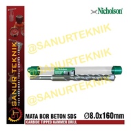 MATA SDS NICHOLSON Concrete Drill Bit 8 x 160 mm / 8 x 160mm / 8x160mm / 8x160