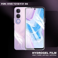 DW DW DW| Anti-Scratch Vivo Y21D, Y31 5G Hydrogel Film Clear Anti-Glare Anti-Spy Anti-Blu Light Not 