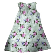ANA Green sleeveless Below Knee size 8 kids D 0014